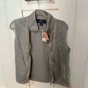 NWT Vineyard Vines Gray Fleece Vest